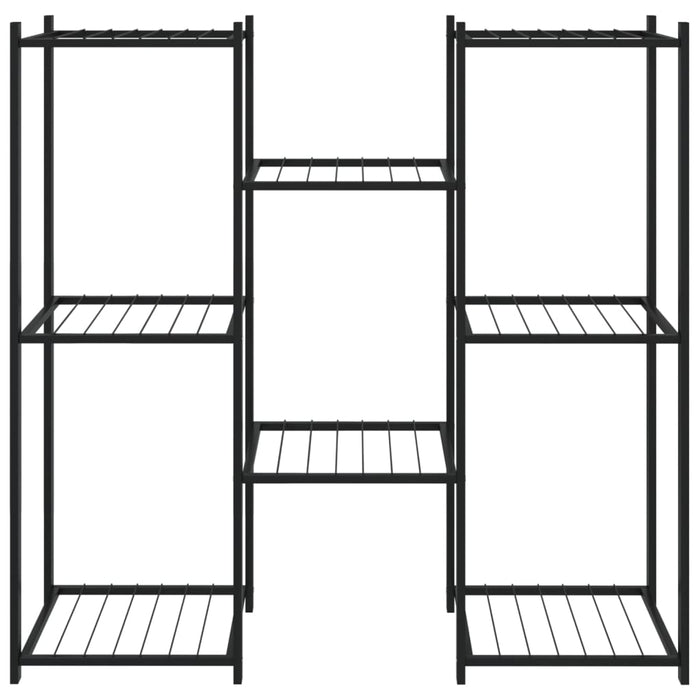 Bloemenstandaard 83x25x80 cm ijzer zwart