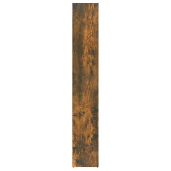Boekenkast 40x30x189 cm bewerkt hout gerookt eikenkleurig