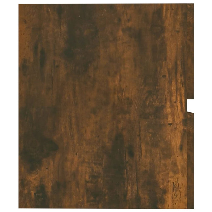 Wastafelkast 41x38,5x45 cm bewerkt hout gerookt eikenkleurig