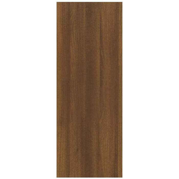 Wandtafel 78x30x80 cm bewerkt hout bruineikenkleurig