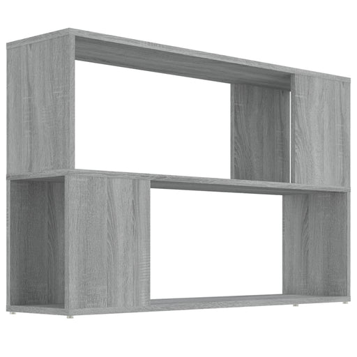 Boekenkast 100x24x63 cm bewerkt hout grijs sonoma eikenkleurig