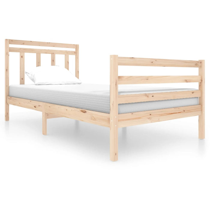 Bedframe massief hout 100x200 cm