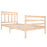 Bedframe massief hout 100x200 cm