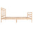 Bedframe massief hout 100x200 cm