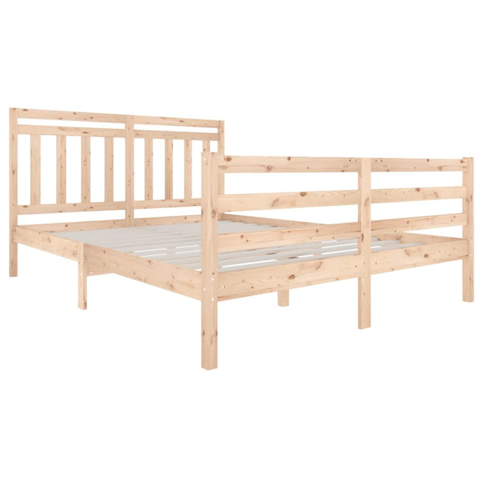 Bedframe massief hout 150x200 cm 5FT King Size