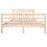 Bedframe massief hout 150x200 cm 5FT King Size