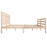 Bedframe massief hout 150x200 cm 5FT King Size