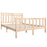 Bedframe massief hout 150x200 cm 5FT King Size