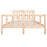 Bedframe massief hout 150x200 cm 5FT King Size