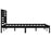 Bedframe massief grenenhout zwart 180x200 cm 6FT Super King