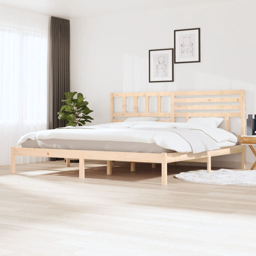 Bedframe massief grenenhout 200x200 cm