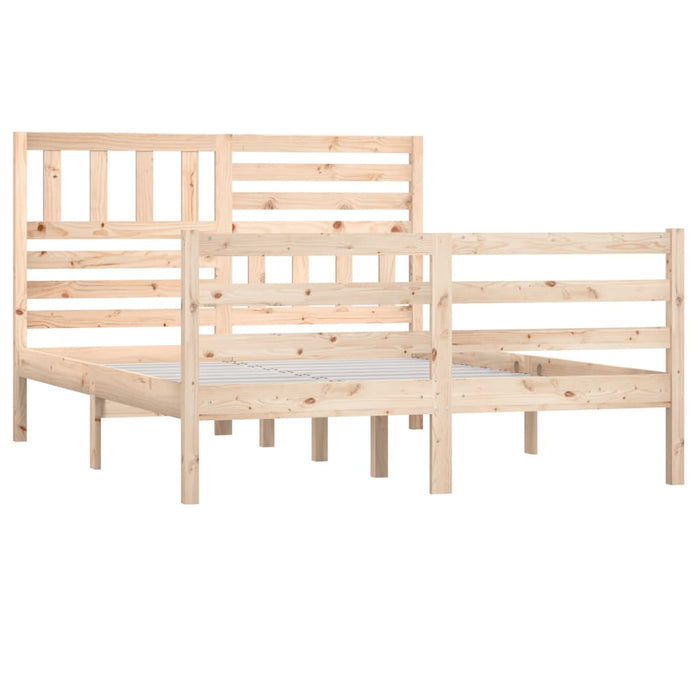 Bedframe massief hout 120x190 cm 4FT small double