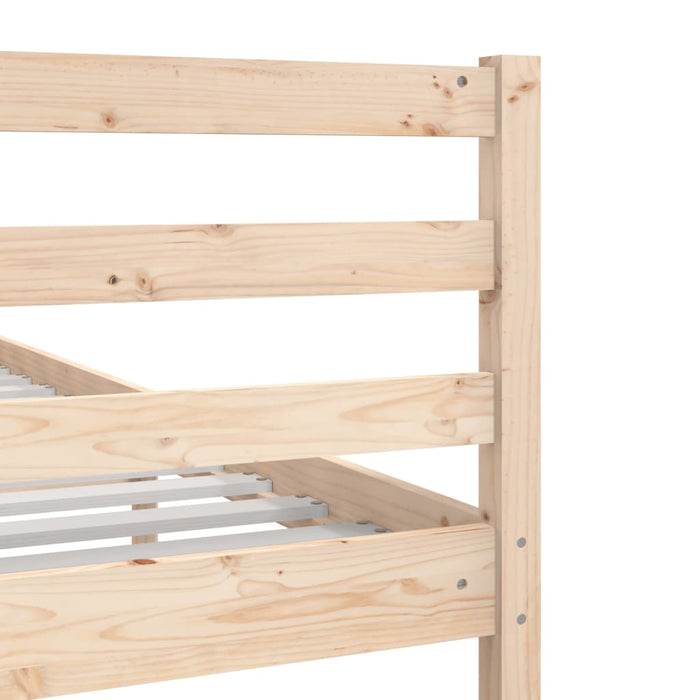 Bedframe massief hout 120x190 cm 4FT small double