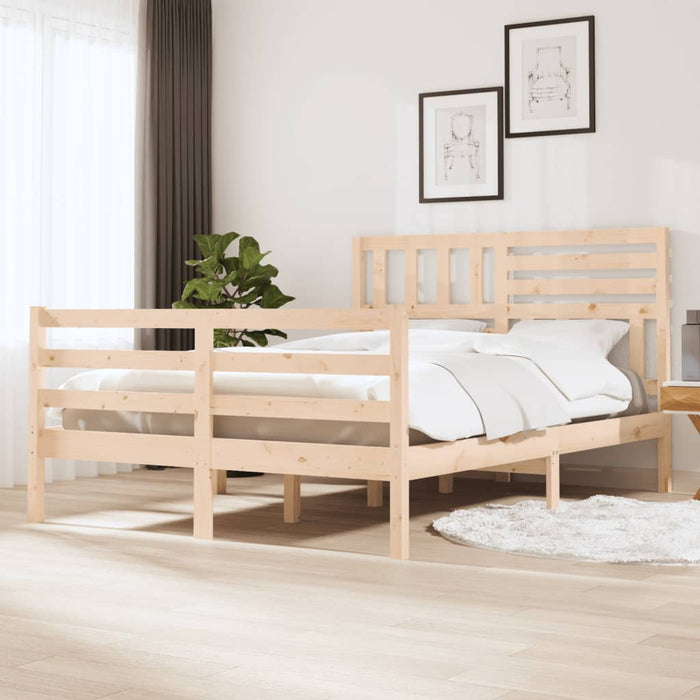 Bedframe massief hout 120x190 cm 4FT small double