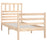 Bedframe massief hout 90x200 cm