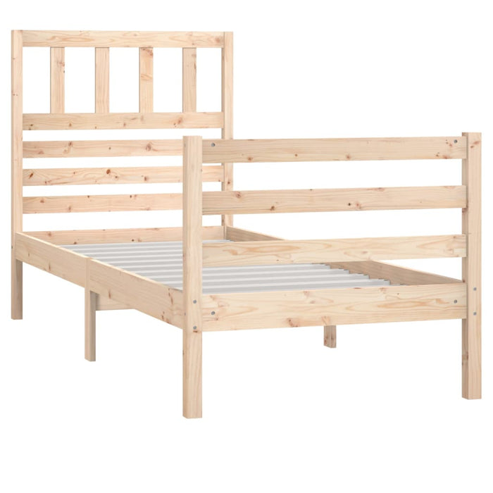 Bedframe massief hout 90x200 cm