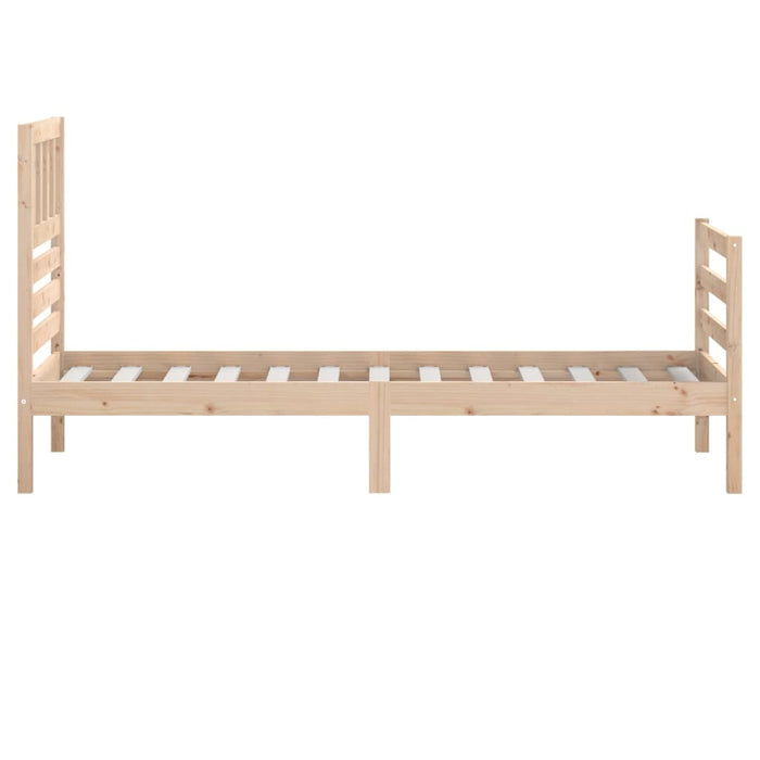 Bedframe massief hout 90x200 cm