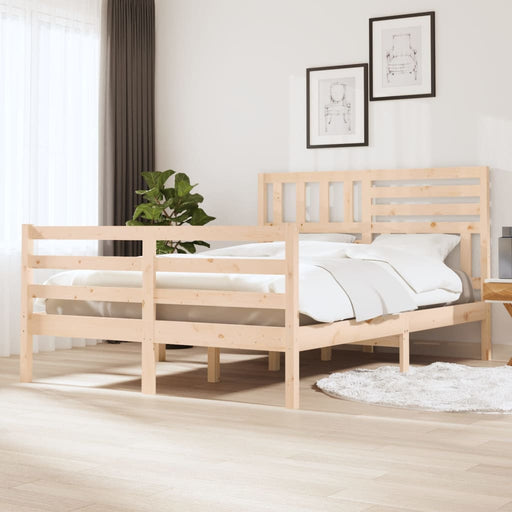 Bedframe massief hout 120x200 cm