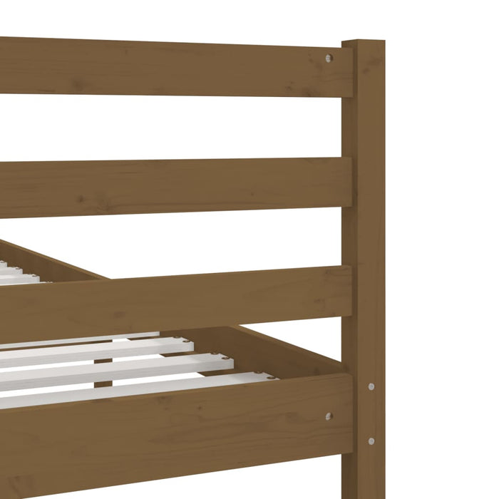 Bedframe massief hout honingbruin 150x200cm 5FT King Size