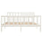 Bedframe massief hout wit 135x190 cm 4FT6 Double