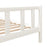 Bedframe massief hout wit 135x190 cm 4FT6 Double