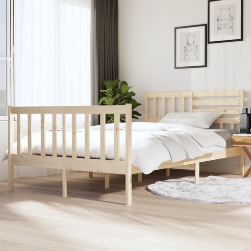 Bedframe massief hout 140x190 cm