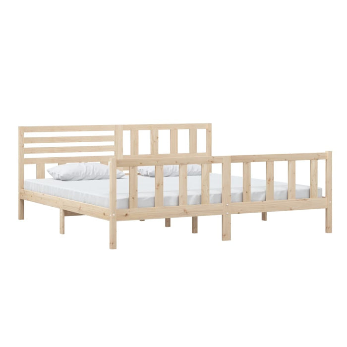 Bedframe massief hout 200x200 cm