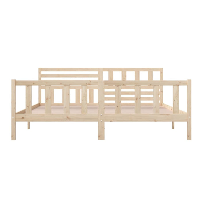 Bedframe massief hout 200x200 cm