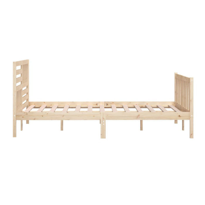 Bedframe massief hout 200x200 cm