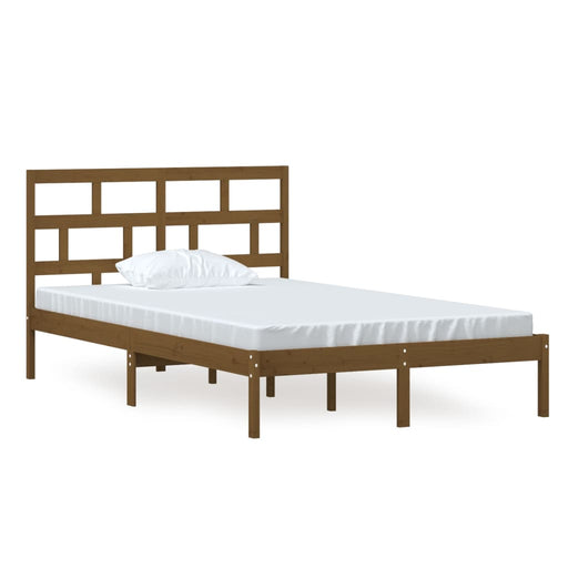 Bedframe massief grenenhout honingbruin 120x200 cm