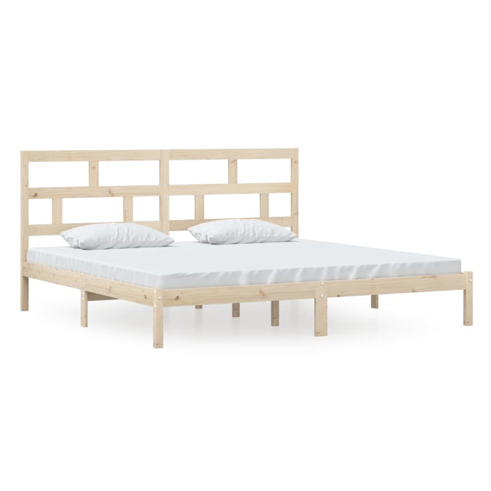 Bedframe massief grenenhout 200x200 cm