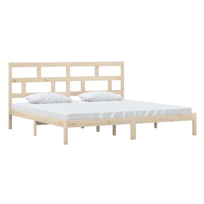 Bedframe massief grenenhout 200x200 cm