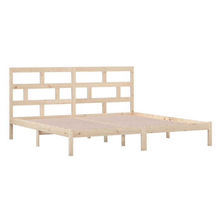 Bedframe massief grenenhout 200x200 cm