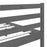 Bedframe massief hout grijs 135x190 cm 4FT6 Double