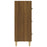 Dressoir 70x34x90 cm bewerkt hout bruineikenkleurig
