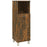 Badkamerkast 30x30x95 cm bewerkt hout gerookt eikenkleurig