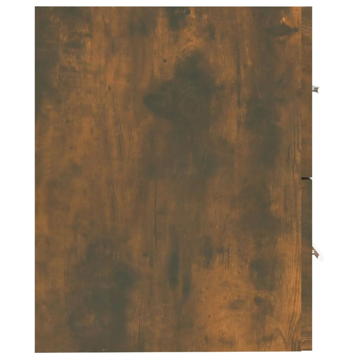 Wastafelkast 60x38,5x48 cm bewerkt hout gerookt eikenkleurig