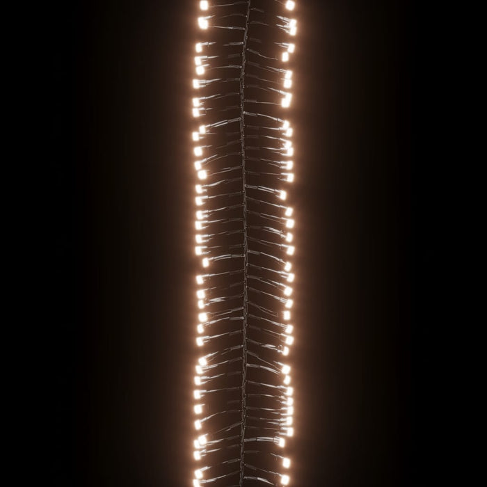 Lichtslinger cluster met 3000 LED's warmwit 23 m PVC