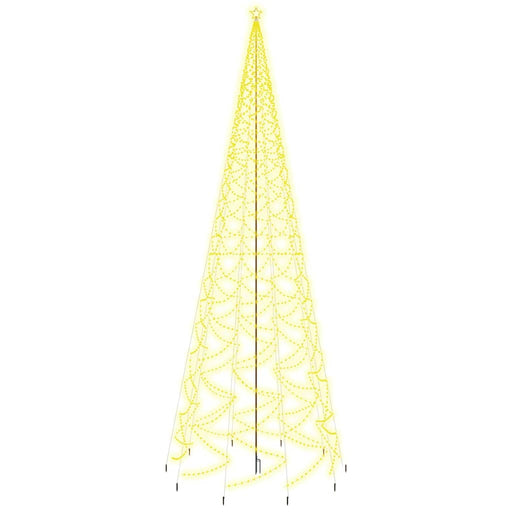 Kerstboom met grondpin 3000 LED's warmwit 800 cm
