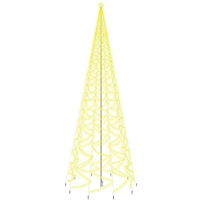 Kerstboom met grondpin 3000 LED's warmwit 800 cm