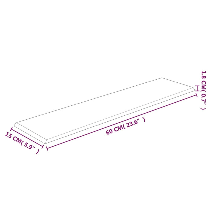 Wandpanelen 12 st 1,08 m² 60x15 cm stof zwart