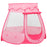 Kinderspeeltent met 250 ballen 102x102x82 cm roze