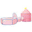 Kinderspeeltent met 250 ballen 301x120x128 cm roze