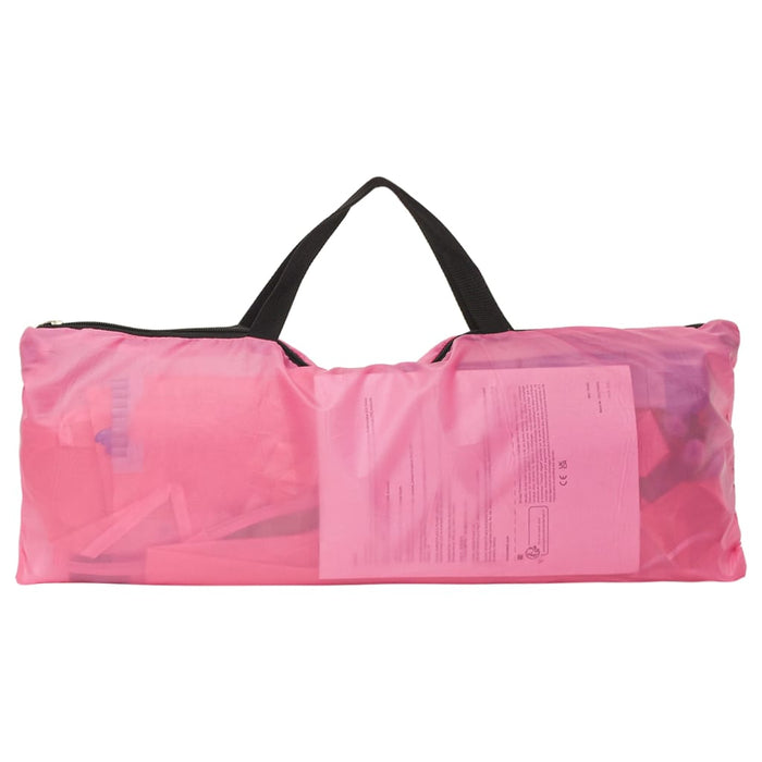 Kinderspeeltent met 250 ballen 69x94x104 cm roze