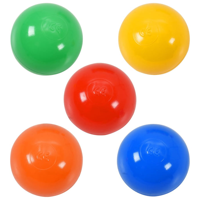 Kinderspeeltunnel met 250 ballen 175 cm polyester groen