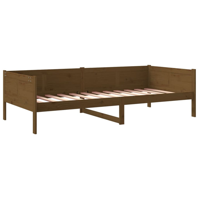 Slaapbank massief grenenhout honingbruin 80x200 cm