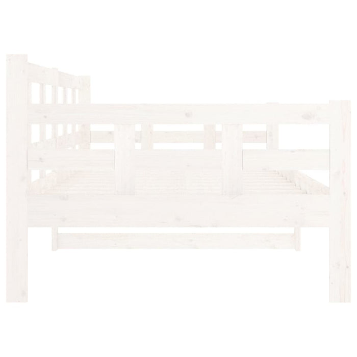 Slaapbank massief grenenhout wit 90x190 cm