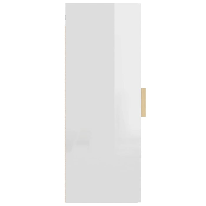 Hangkast 34,5x34x90 cm hoogglans wit