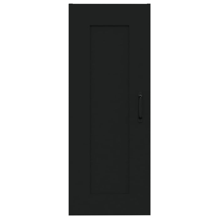 Hangkast 35x34x90 cm bewerkt hout zwart