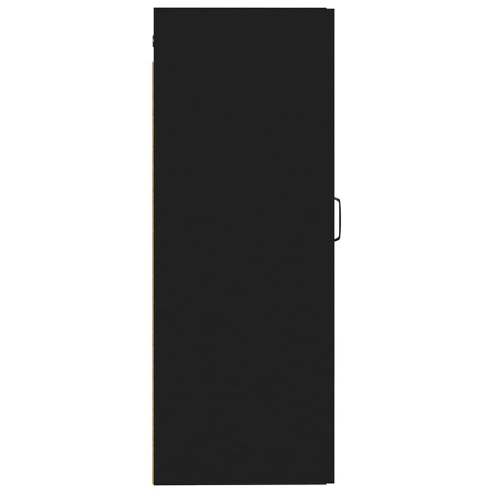 Hangkast 35x34x90 cm bewerkt hout zwart